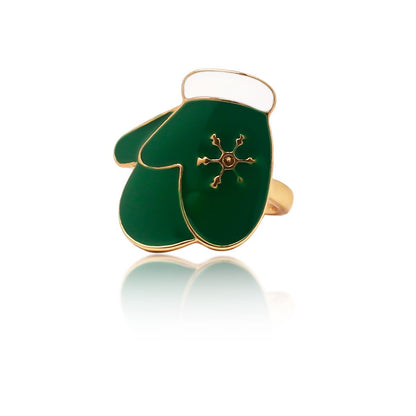 Cute Santa Claus Christmas tree multi style cartoon rings