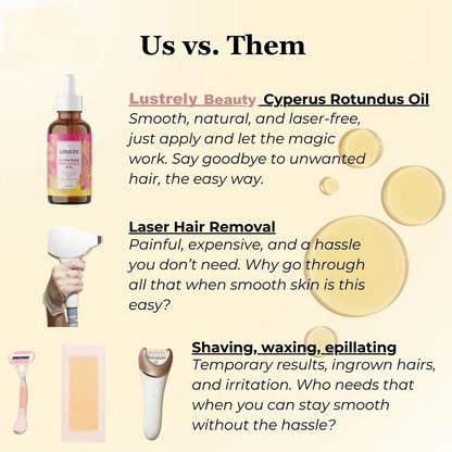 🌿 Natural Hair Removal Oil for Smooth, Radiant Skin – Gentle & Effective